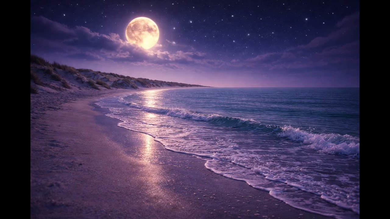 Gentle Sea Waves at the Beach 🌊 | 10 Hours Relaxing Sea Sounds for Sleep & Deep Calm