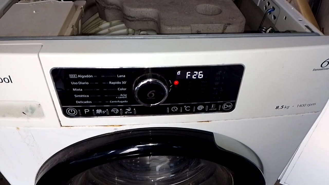 lavarropas whirlpool inverter error f26...reparacion de plaqueta electronica