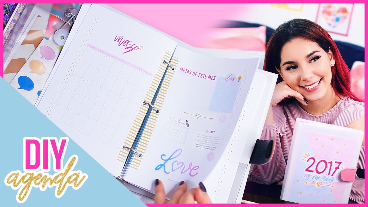 DIY AGENDA 2017 para imprimir gratis (Haz tu propia agenda fácil y bonita) ♥ Jimena Aguilar