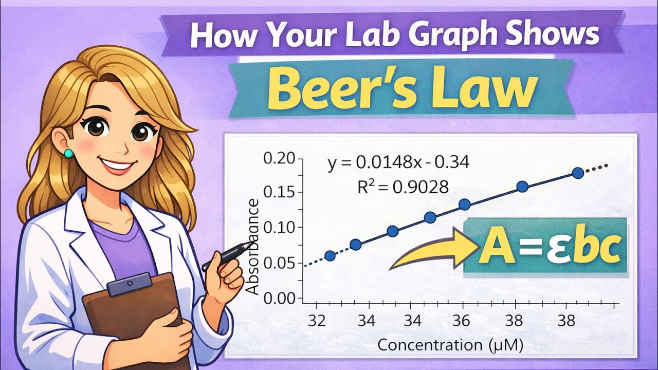 How Your Lab Graph Shows Beer’s Law | Absorbance vs Concentration Explained!