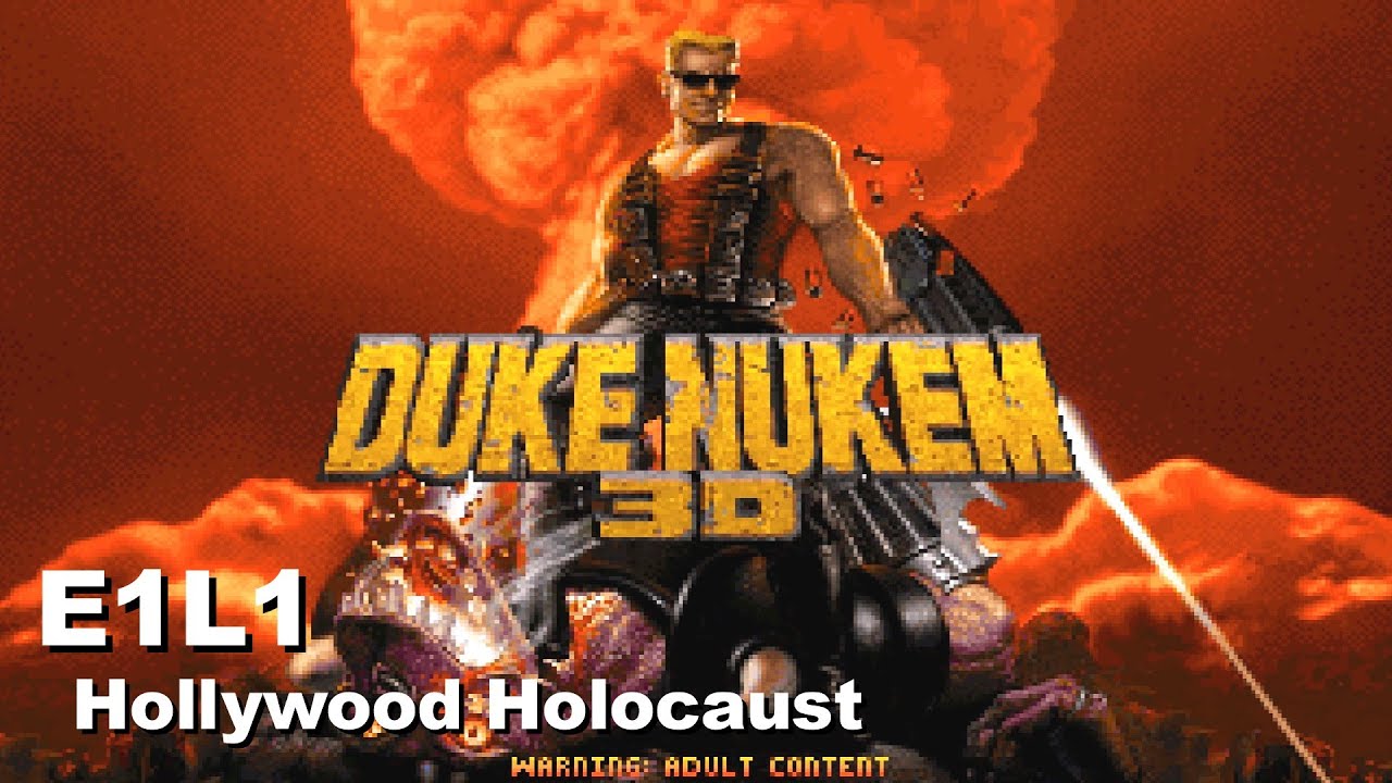 Duke Nukem 3D: Atomic Edition - E1L1: Hollywood Holocaust (100%) [DOSBox]
