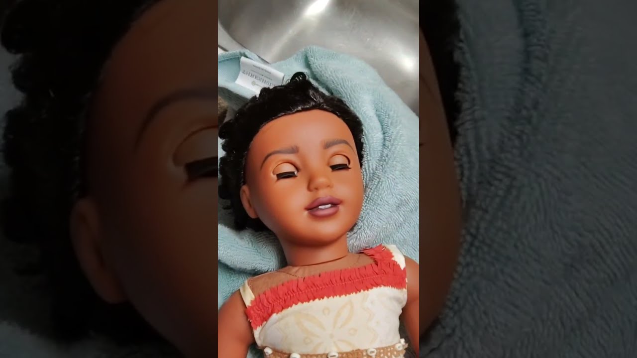 💖 WASHING AMERICAN GIRL DISNEY MOANA'S HAIR 🌈💞🌈