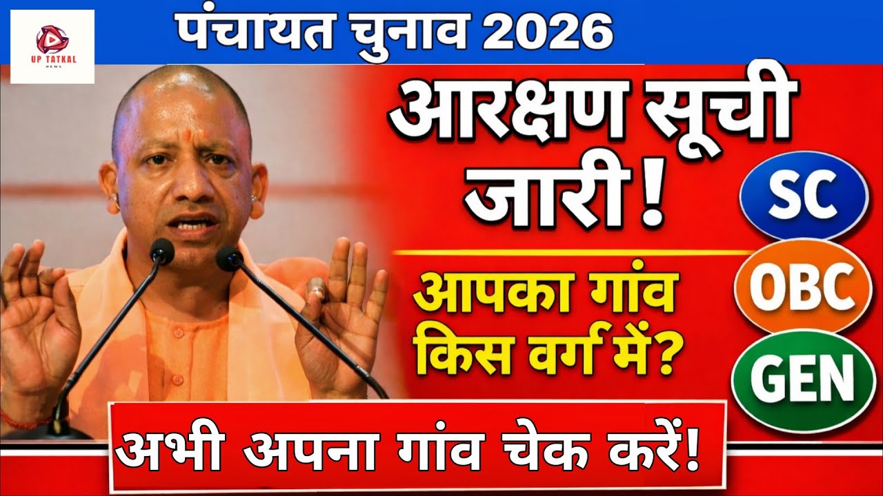 पंचायत चुनाव आरक्षण सूची 2026 जारी | आपका गांव SC, OBC या General कैसे चेक करें