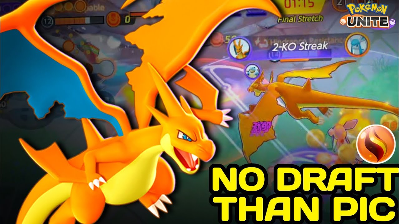 Charizard Y is the best option for Rank Push in without Draft Matches 🔥 Pokemon Unite - NINZA PLAYS