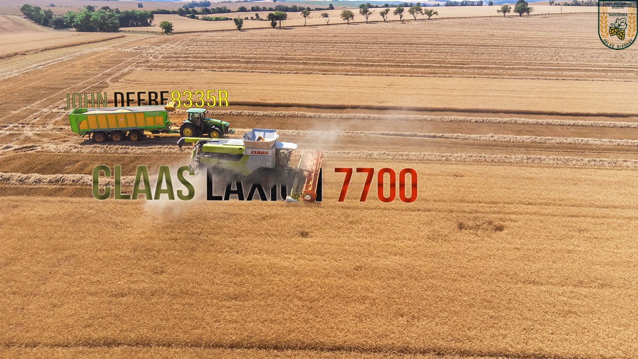 🌾Žatva 2025- 🟢2xClaas Lexion 580,7700🟢⚪Massey Ferguson 8S.265🔴⚪/John Deere 8335R💚💛