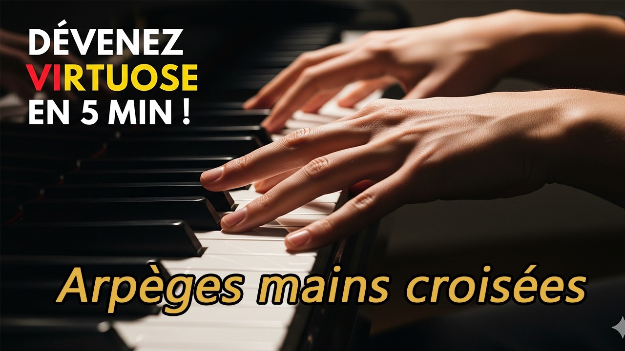 Secret de pro : Arpèges à deux mains croisées.