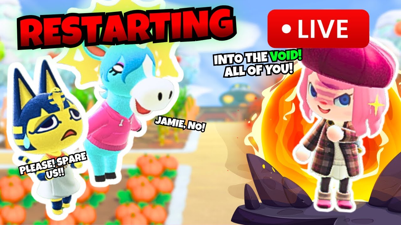 🔴 Restarting my Animal Crossing Island Before the 3.0 Update!!
