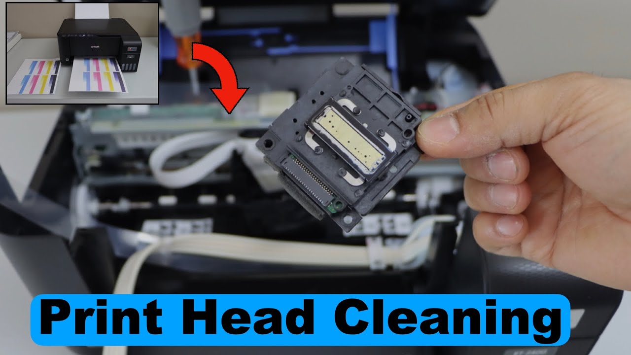 Epson ET2400 Print Head Cleaning Manually, Replace, Repair L1201, L1250, L3110, L3210, L3215, L3250