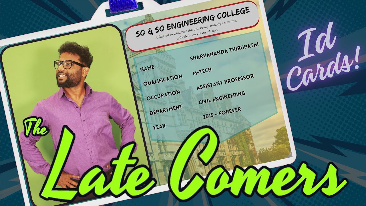 The Late Comers | ID cards | Shravan Kotha