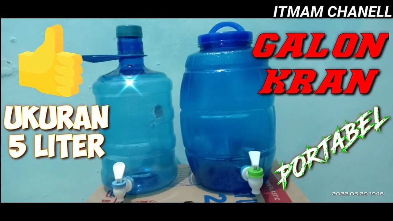 galon ukuran 5 liter & 8 liter unboxing