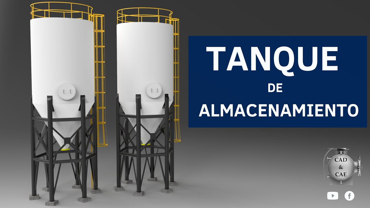 Tanque de almacenamiento | Piezas soldadas | SolidWorks