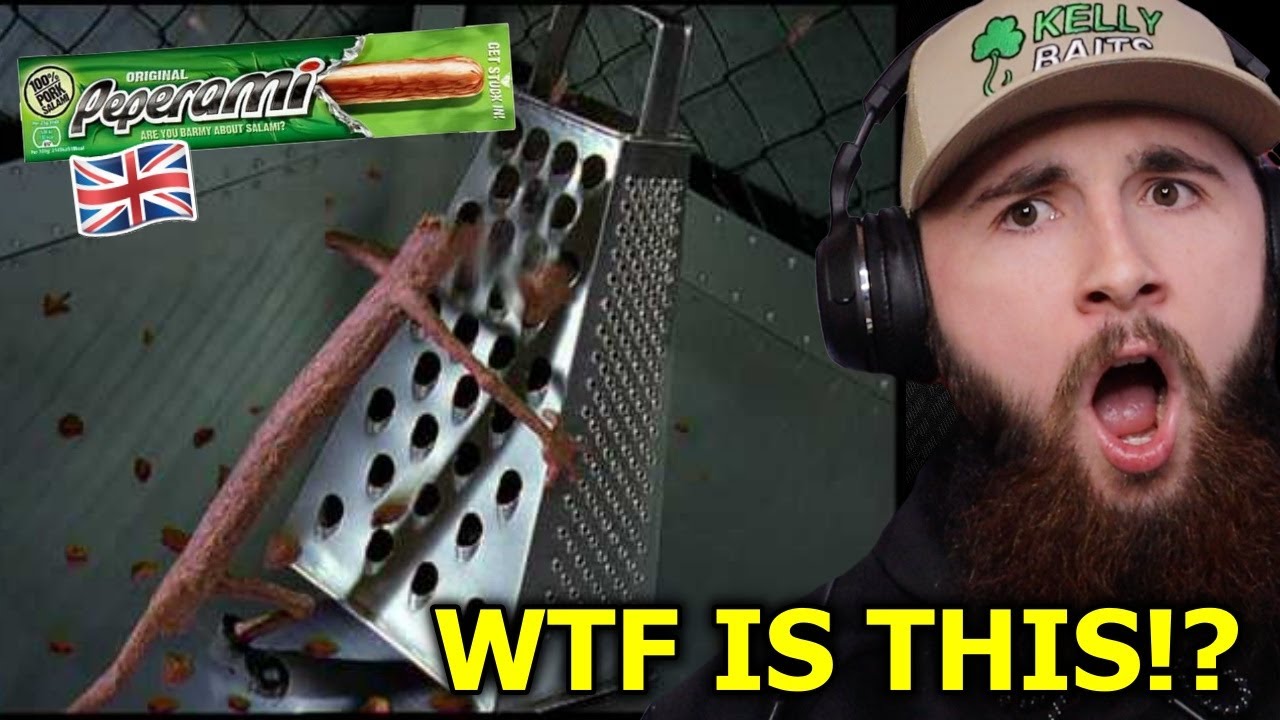 American Reacts to EVERY Peperami Commercial!! *IM SCARED*