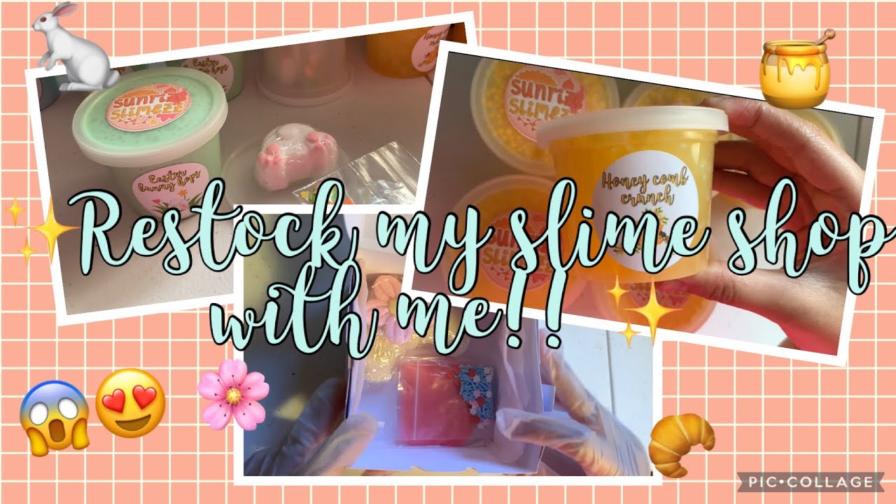 3/27 RESTOCK MY SLIME SHOP WITH ME!!