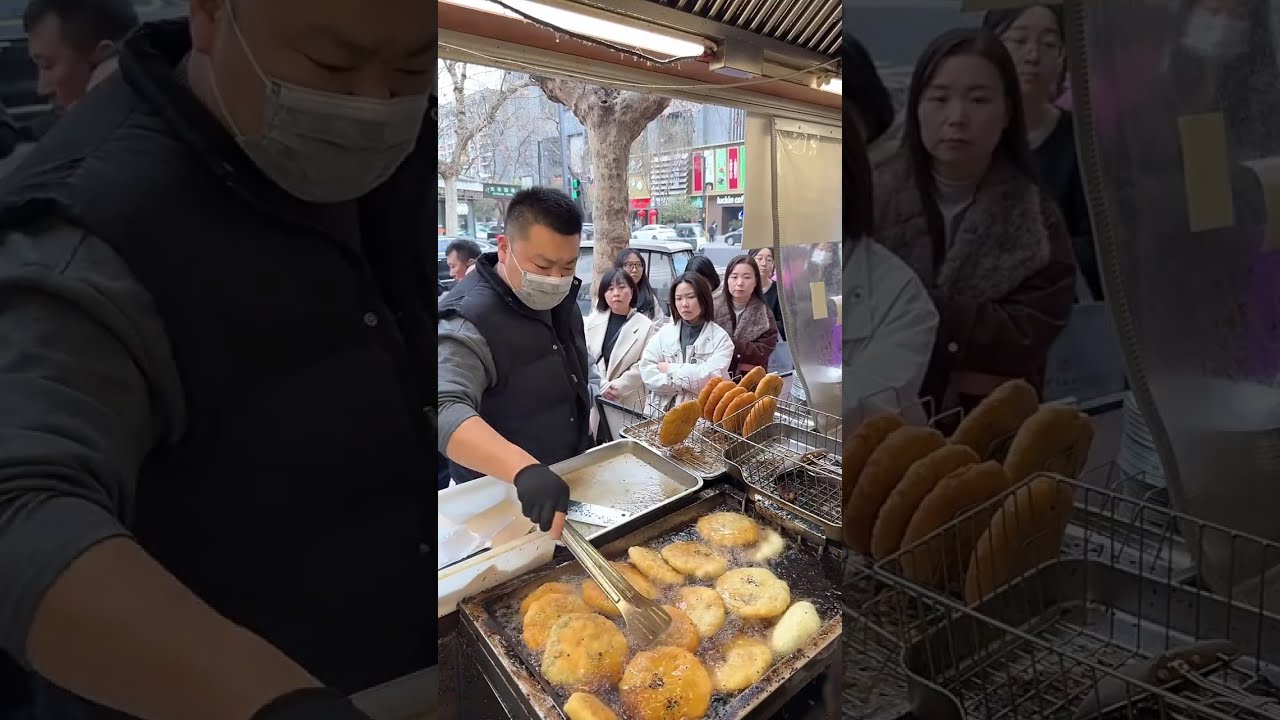 Set up a stall and sell 1,000 scallion pancakes every day!