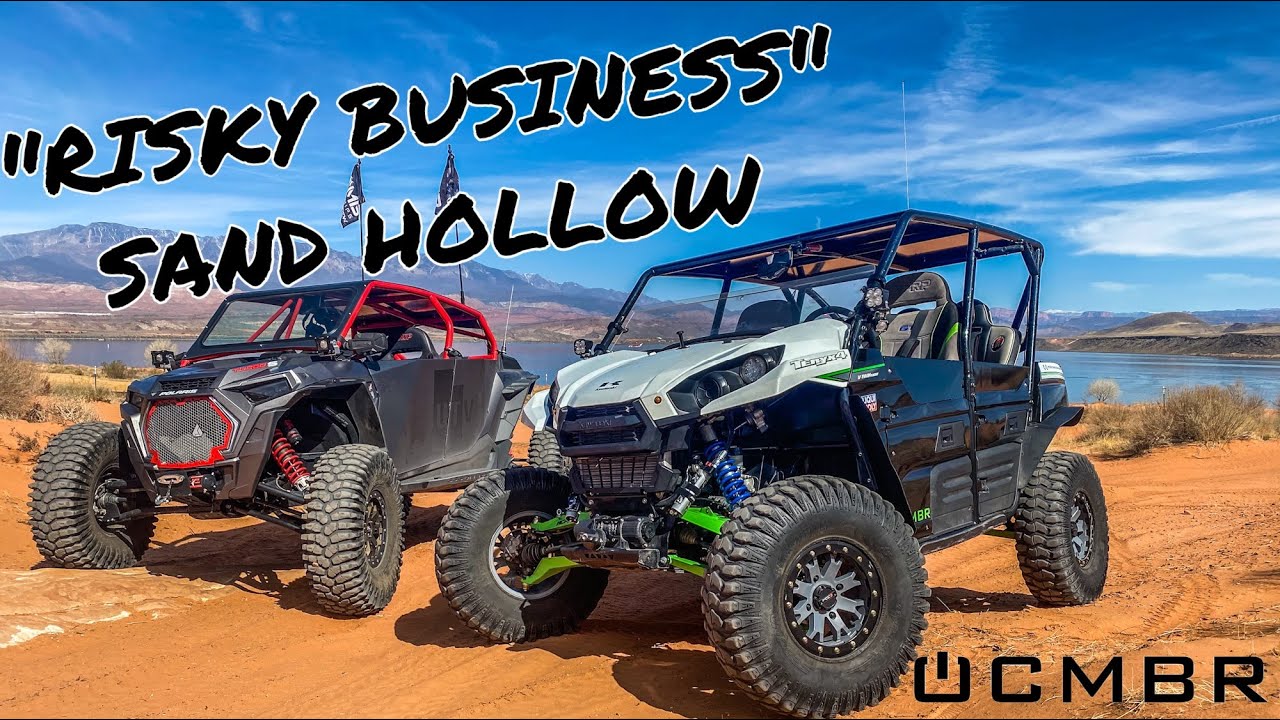 Путеводитель по маршруту Sand Hollow UT | Маршрут «Рискованный бизнес» | RZR Turbo S на 35-дюймов...