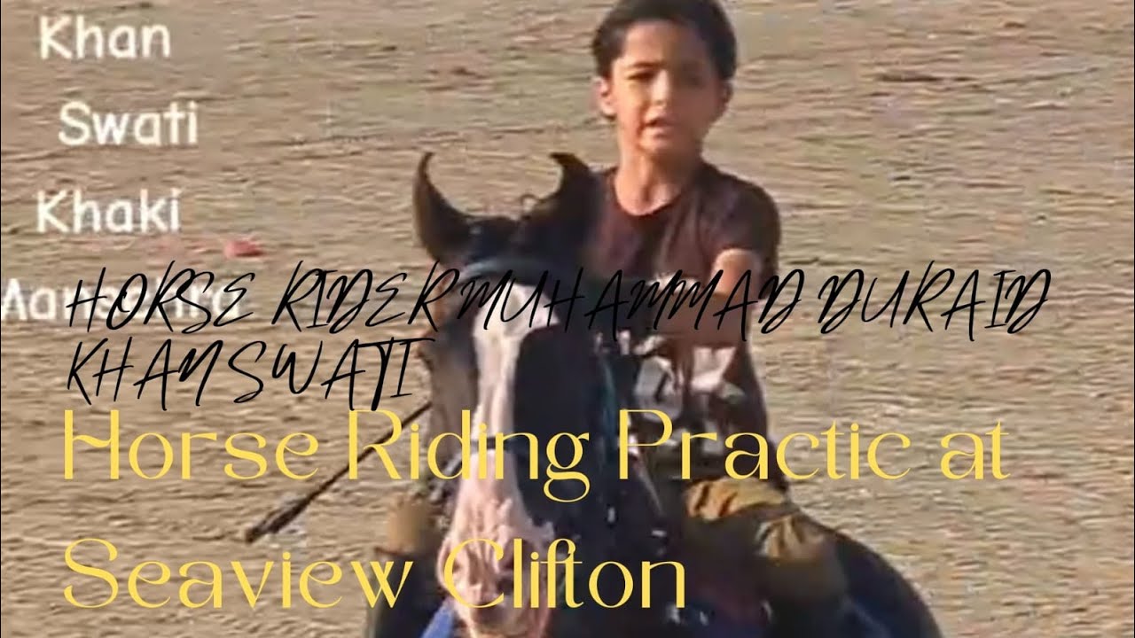 08 years Rider Muhammad Duraid Khan Swati, Horse Riding Practic at Seaview Clifton 