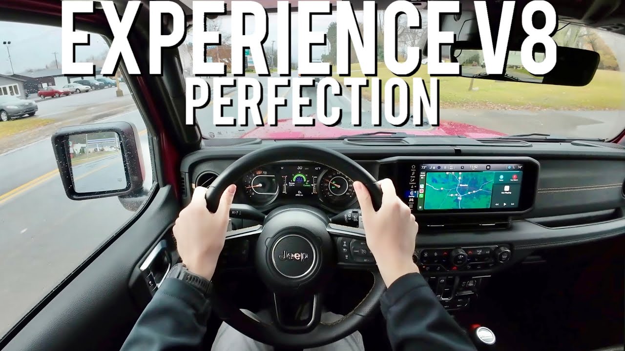 2024 Jeep Wrangler Rubicon 392 POV Drive in the Rain | Raw V8 Sound & 3D Audio Experience (ASMR)