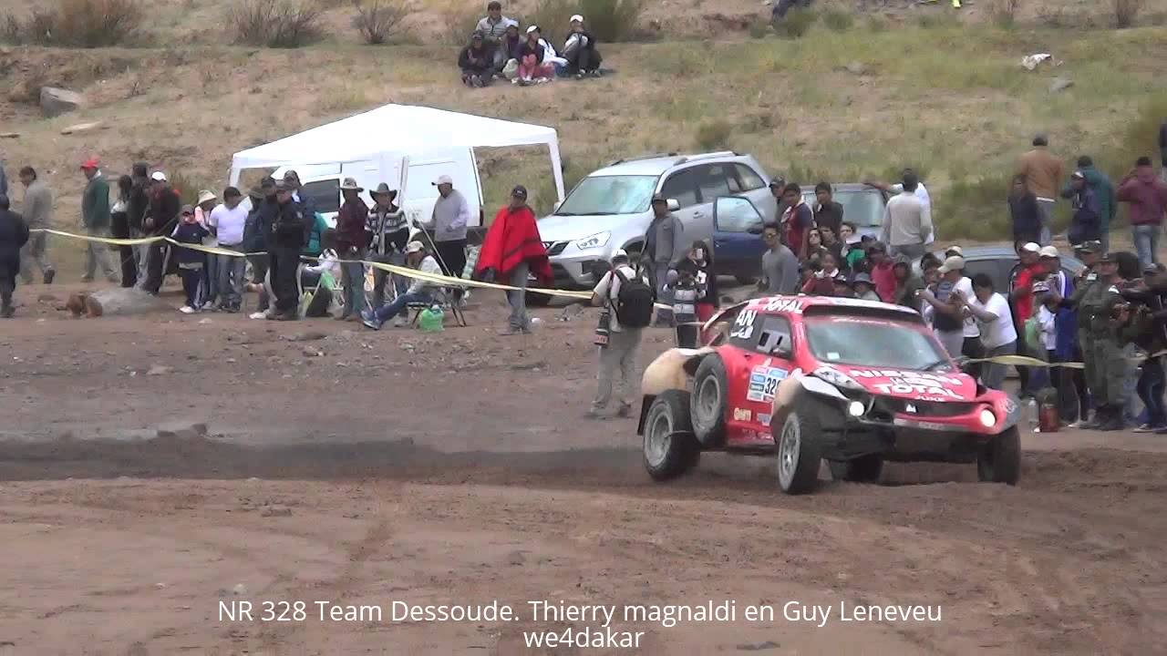 NR 328 DAKAR 2015 Team Dessoude. Thierry magnaldi en Guy Leneveu
