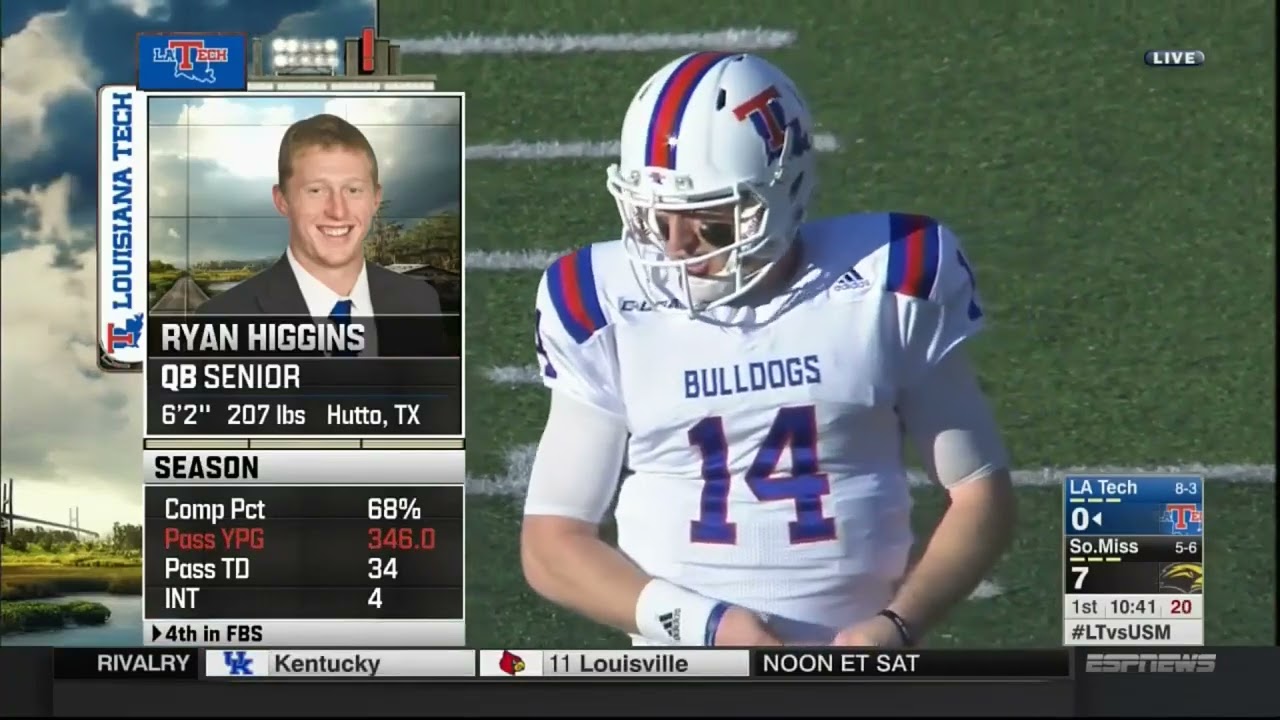 NCAAF College Football 2016 Louisiana Tech at Southern Miss (Full Game HD)