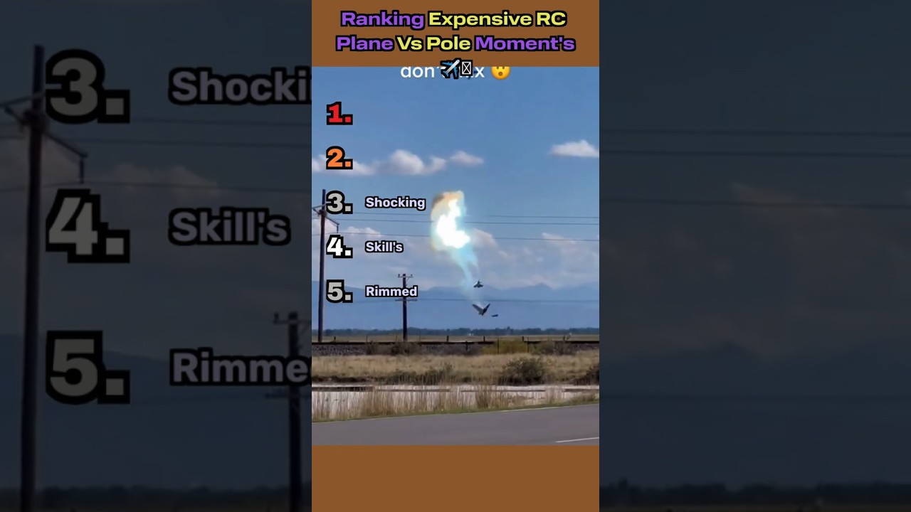 Expensive RC Plane Crashes 