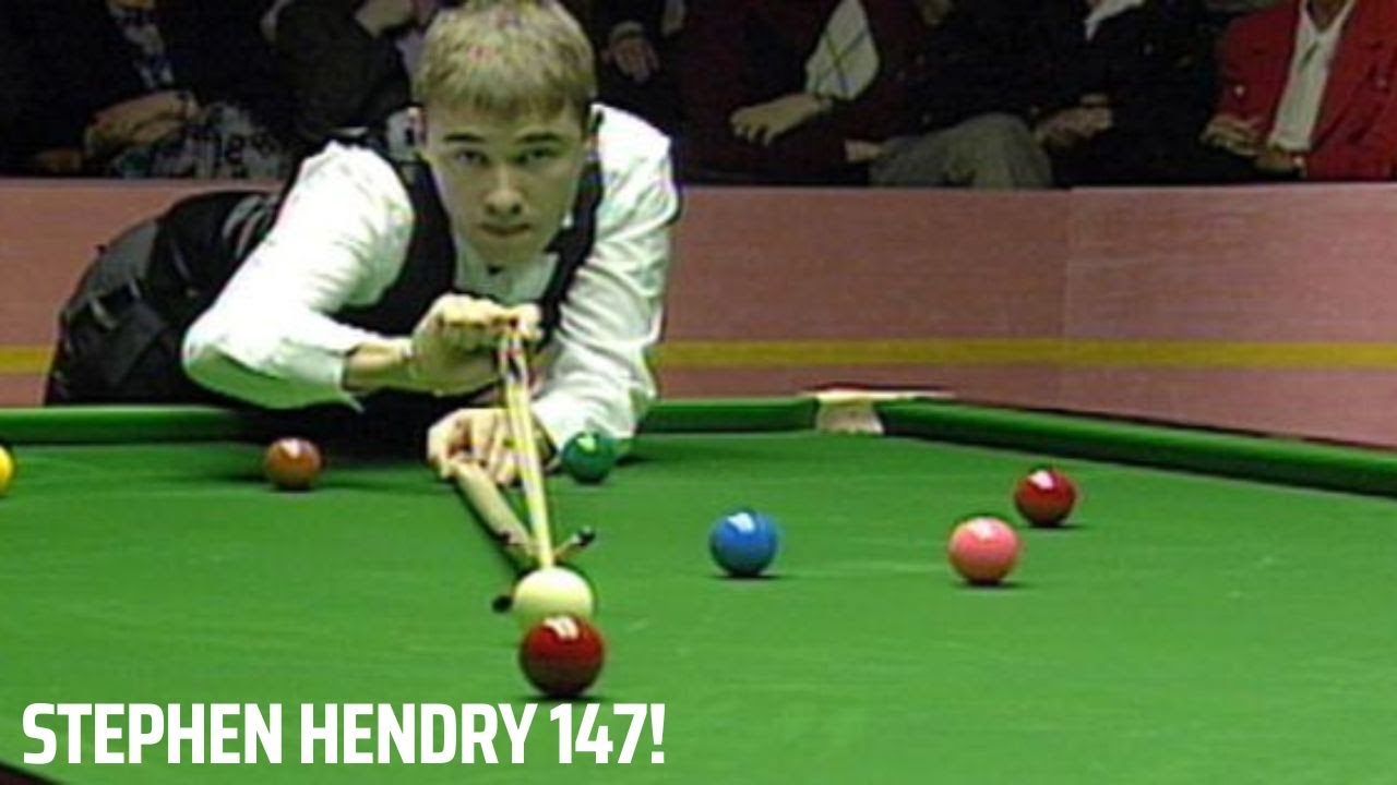 Stephen Hendry 147!  Crucible Maximum Break!