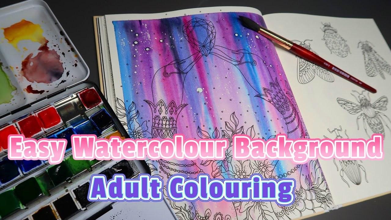 Easy Watercolour Background   -Hanna Karlzon-