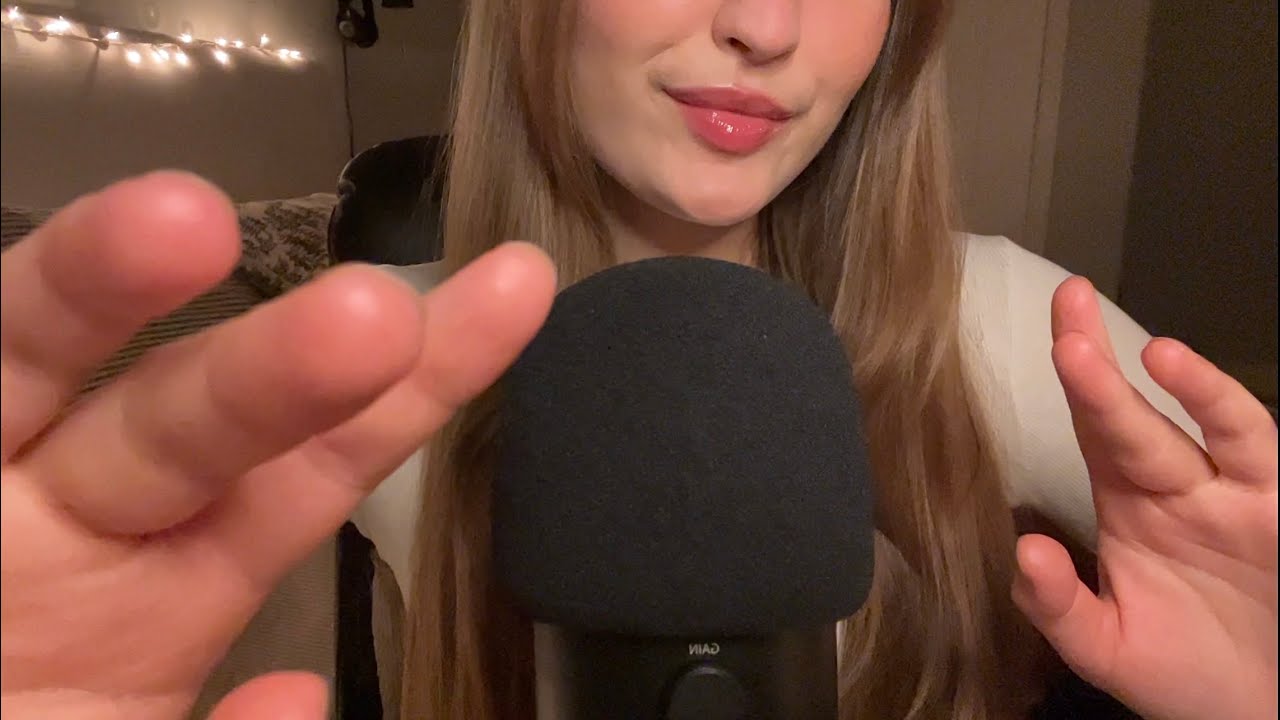asmr⭐️hand sounds and finger flutters⭐️at 100% sensitivity pt.3💫