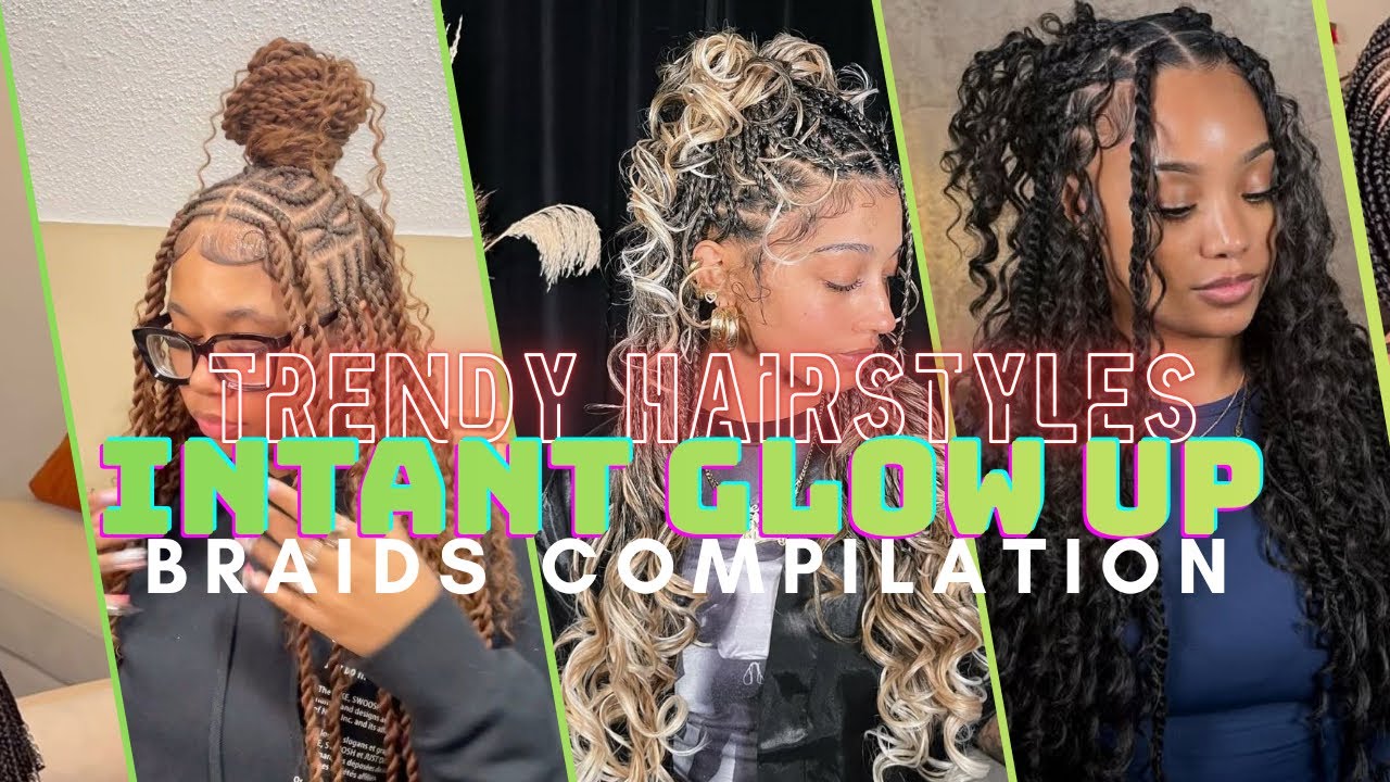 Trendy braids for back to school| Compilation| Glow up for black girls 2026 