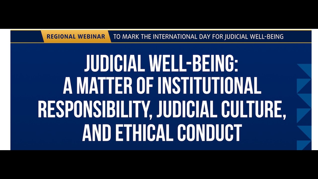 Webinar Organised by PIJOA in partnership with the Secretariat for Judicial Well-being