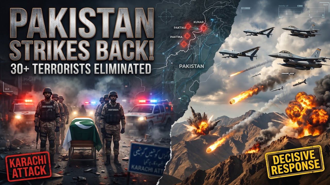 Karachi Terror Attack Answered: Pakistan Air Force Strikes TTP Hideouts Across Afghanistan