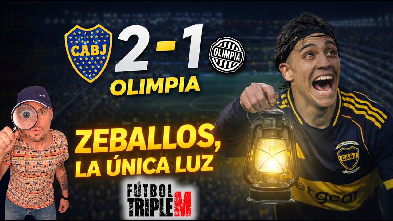 Boca 2 - 1 Olimpia ZEBALLOS, LA ÚNICA LUZ - AMISTOSO #boca
