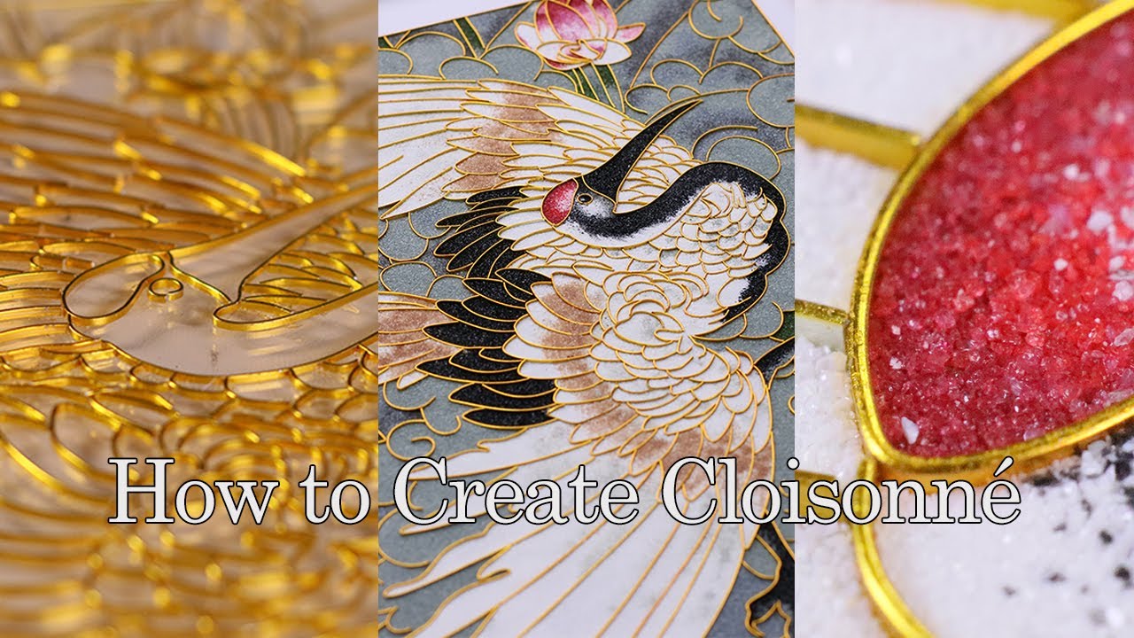 Create A Cloisonne Decorative Painting #cloisonne #art #diy #painting