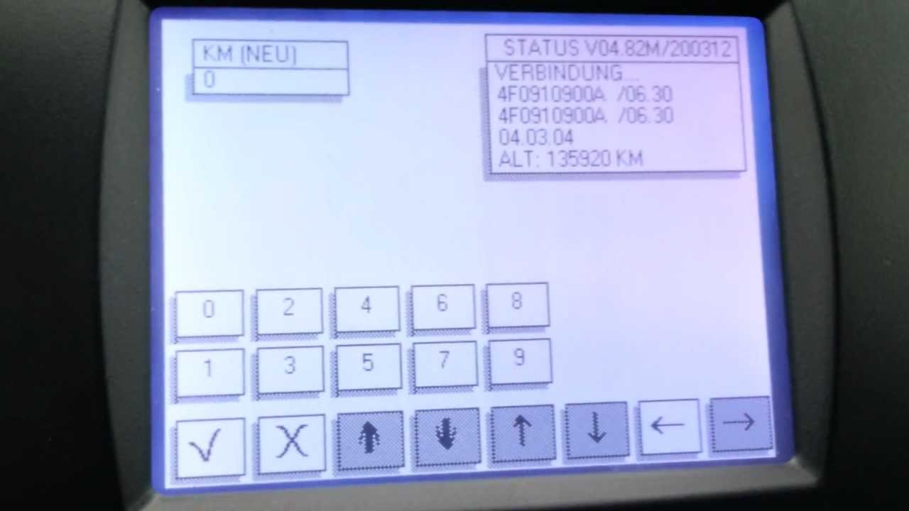 Audi A6 4F 2006 OBD Odometer Mileage.mp4