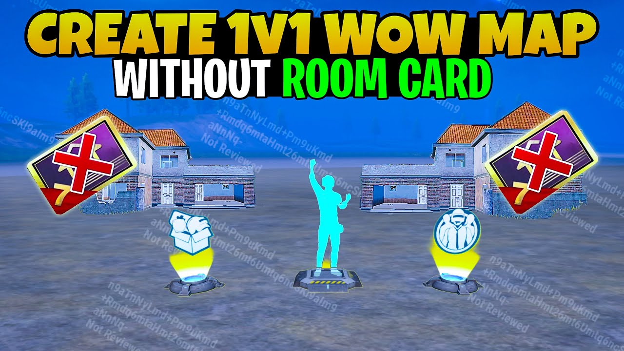 How to make 1v1 WOW Map without Room Card | How to create 1v1 WOW Map BGMI |1v1 WOW Map kaise banaye