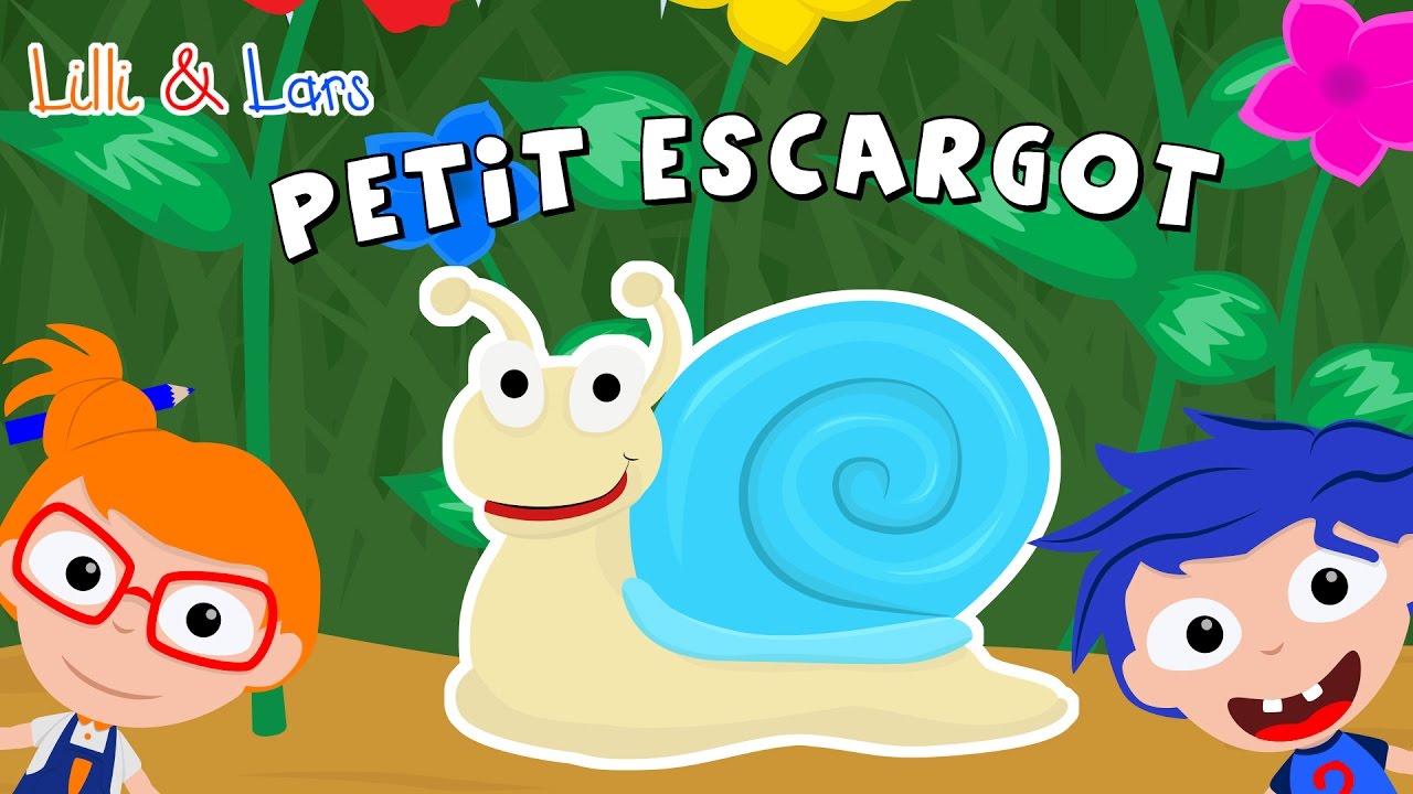 PETIT ESCARGOT porte sur son dos sa maisonnette comptine