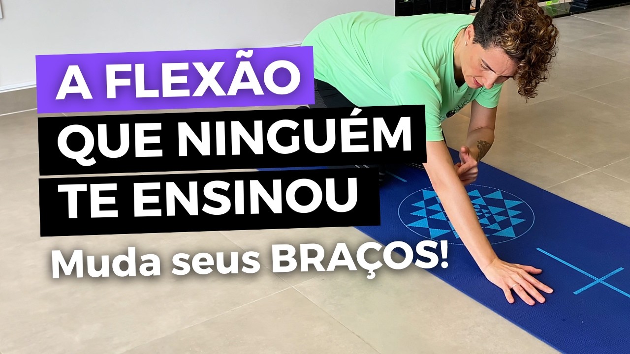 5 FLEXÕES PILATES que TRANSFORMAM BRAÇOS/OMBROS/PEITORAL (sem sobrecarregar articulações)