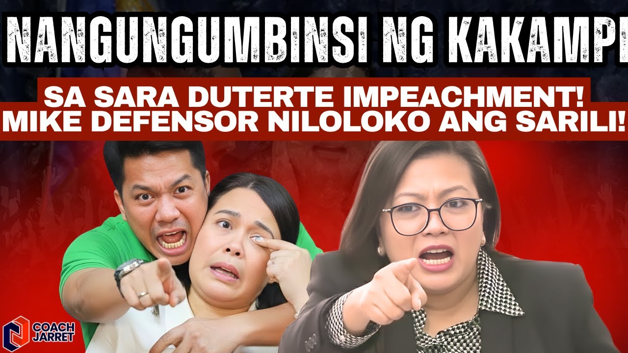 Mike Defensor NILOLOKO ANG SARILI! NANGUNGUMBINSI ng KAKAMPI sa Sara Duterte Impeachment!