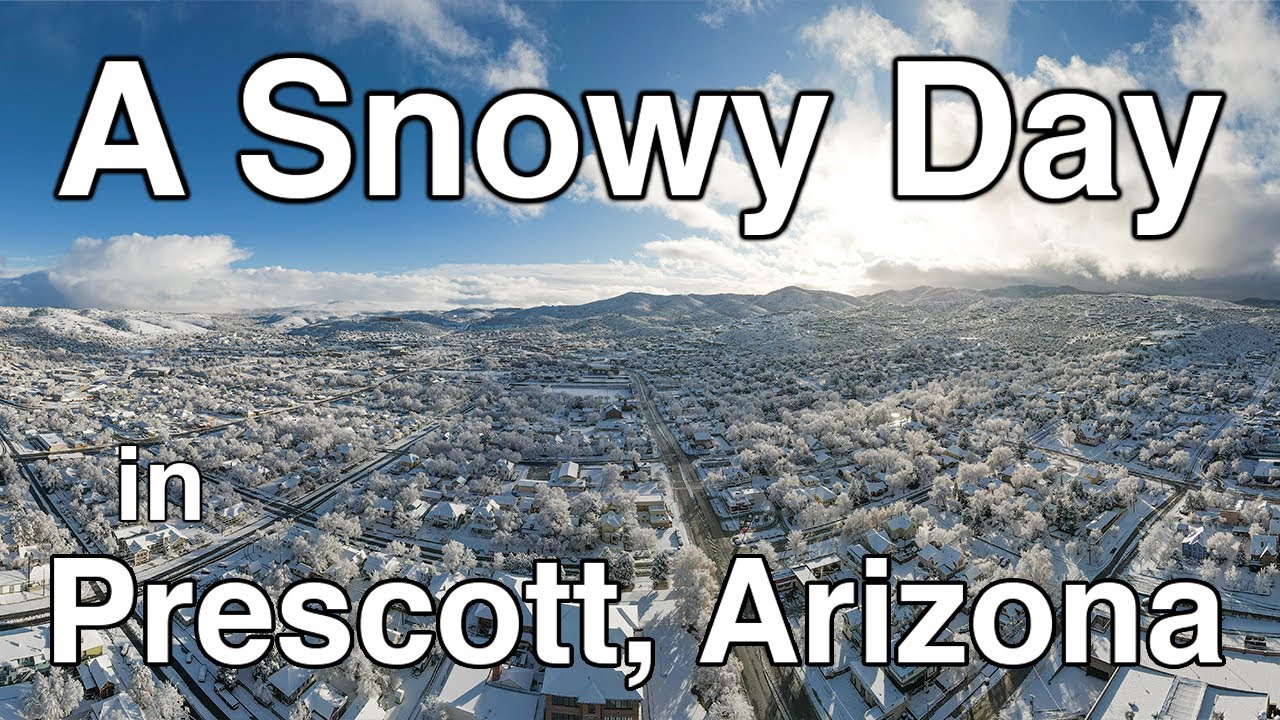 A Snowy Day in Prescott, Arizona