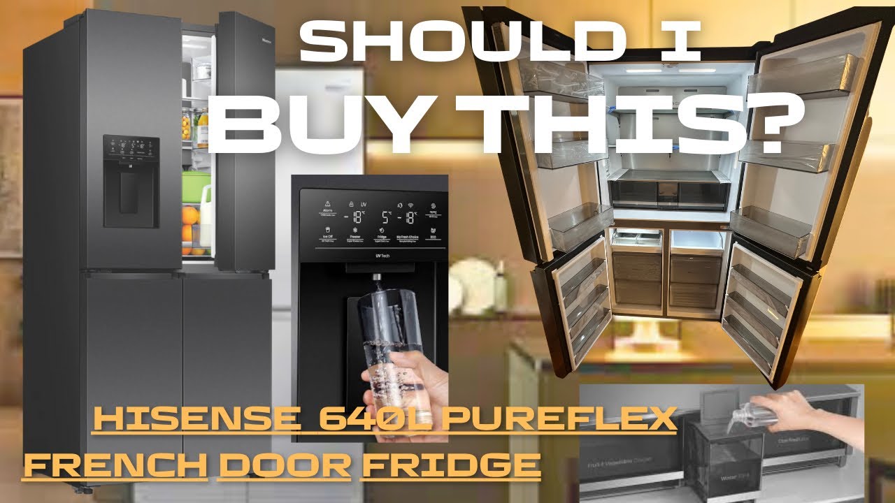 Hisense 640L Pure Flex French Door  Fridge Non plumbed – Big, Stylish & Spacious