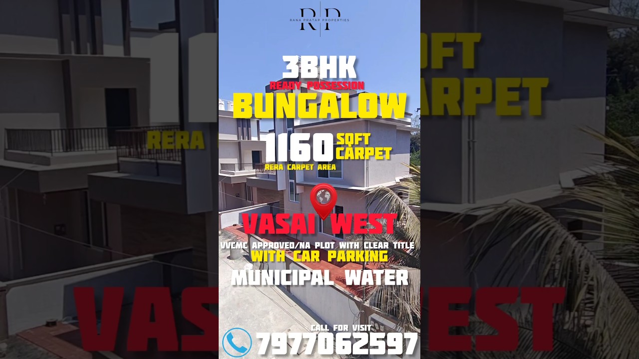 3BHK Bungalow Villas for Sale in Vasai West