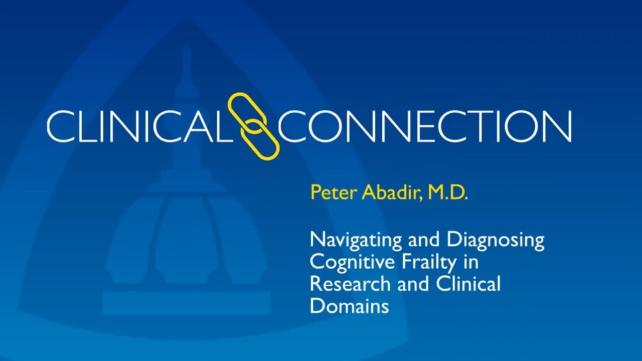 Navigating and Diagnosing Cognitive Frailty in Research and Clinical Domains