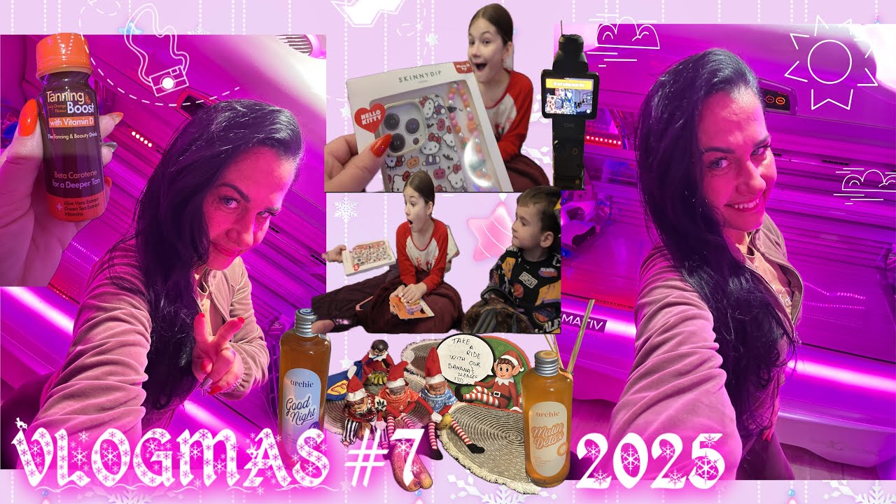 VLOGMAS 2025 #7 | Sekmadienis: TK Maxx per 30 min, soliariumas, pirkinių apžvalga ir challenge ✨🛍️