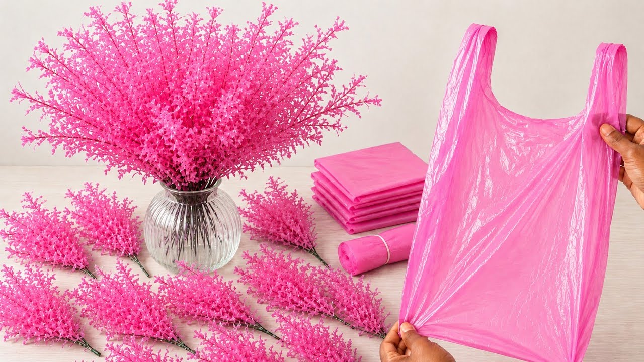 Turn Plastic Bags into Beautiful Sun Flowers | Creative DIY Flower Tutorial