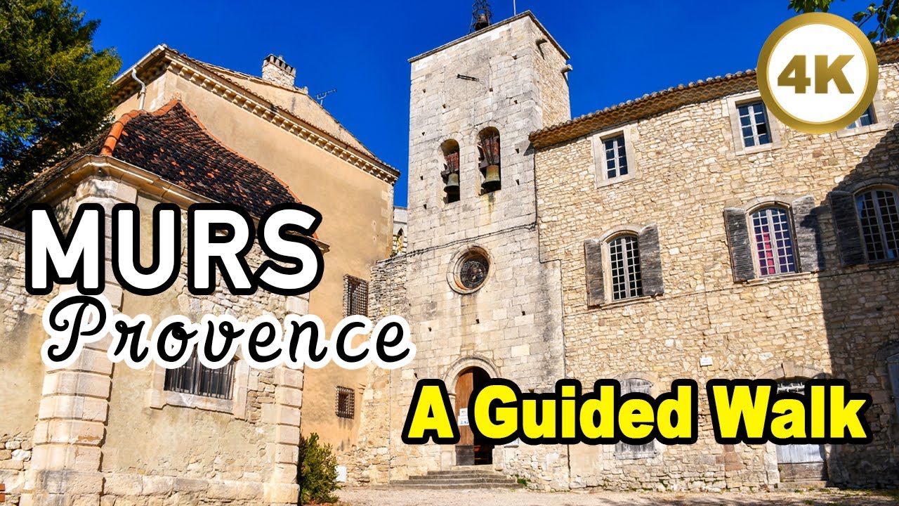 Murs FRANCE 🇫🇷 A Guided Walk 🤩 Peaceful Village in Provence [4k]