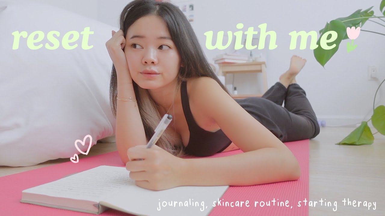 reset day⛅️ getting back into a routine, starting therapy, self care