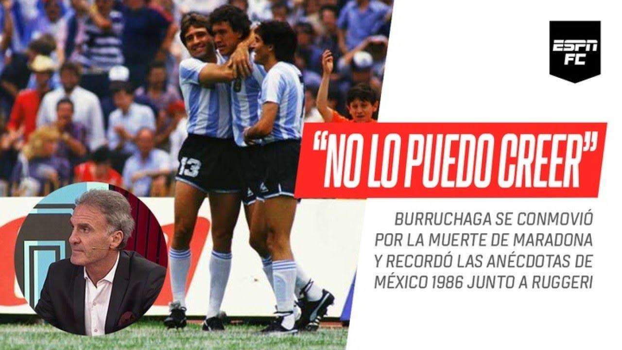 Jorge #Burruchaga se emocionó recordando a Diego #Maradona y pidió 