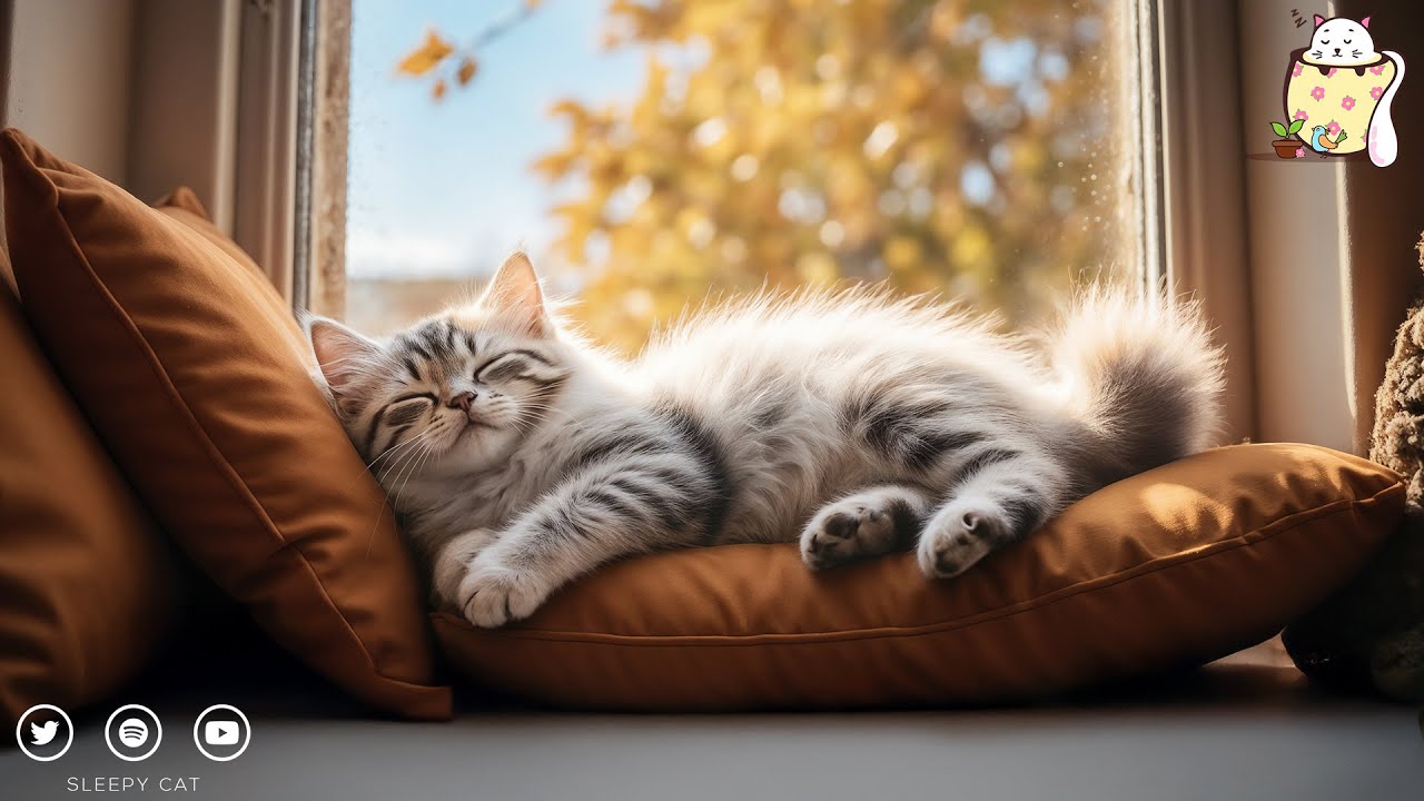 AUTUMN Relaxing Piano for Anxious cats | Stress-relief | Cat Music | Sleepy Cat