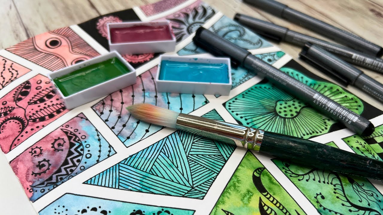 Easy Zen Doodles: Inspiring Creative Sketchbook Page