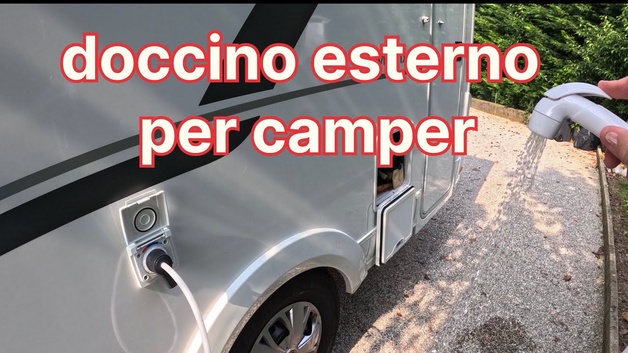 Installazione doccino esterno camper - presa acqua esterna