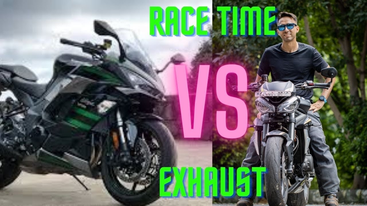 Street Tripe RS vs Ninja 1000 -  Pure Exhaust Sound & Drag Race #Twenty3rides #JasChawla